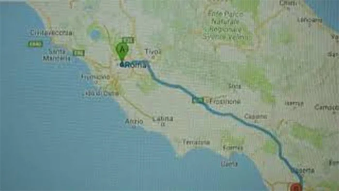napoli roma arası kaç km