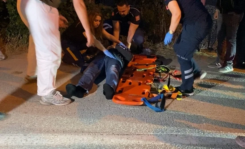 Çevre yolunda korkutan kaza!