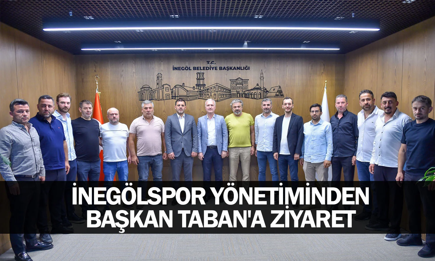 İnegölspor yönetiminden Başkan Taban'a ziyaret