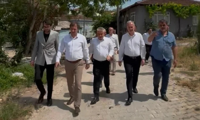 İnegöl Belediyesi Kırsalda Üst Yapı Hamlesini Sürdürüyor