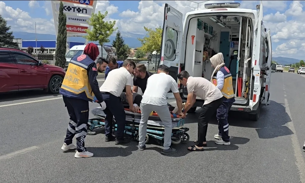 İnegöl'de korkutan kaza