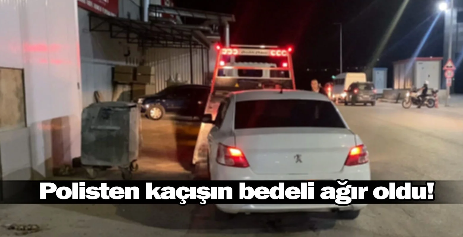 Polisten kaçışın bedeli ağır oldu!