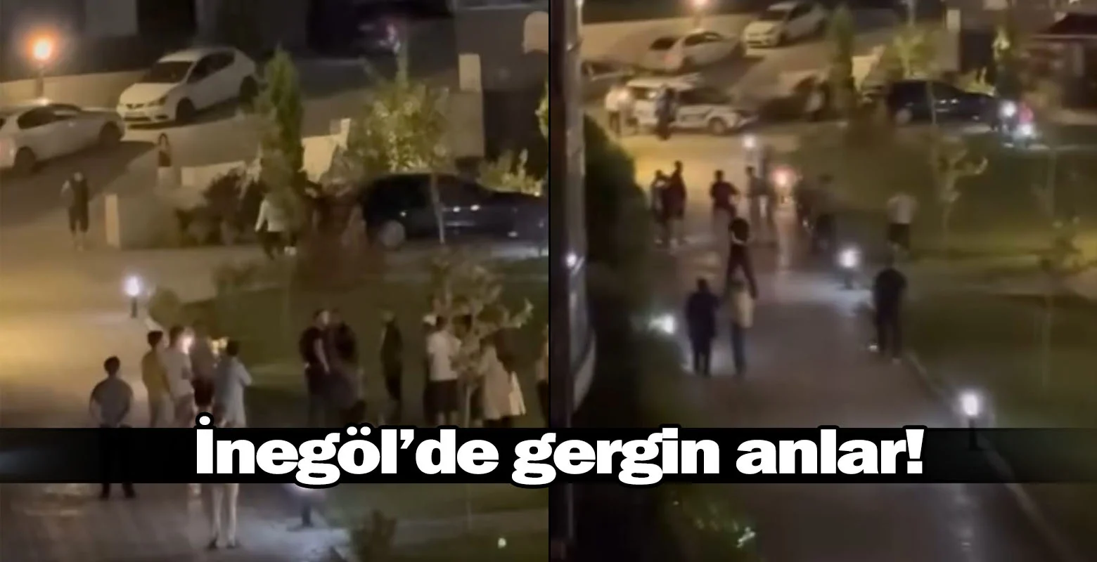 İnegöl'de gergin anlar!