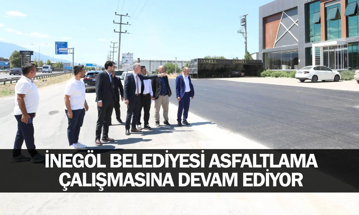 İnegöl Belediyesi asfaltlama çalışmasına devam ediyor