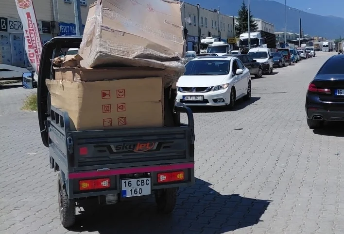 Triportör sürücüsü hastanelik oldu