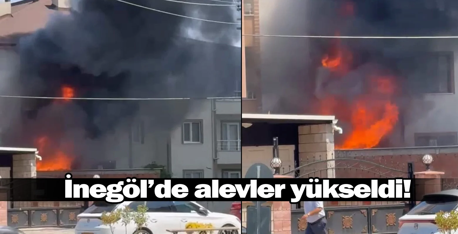 İnegöl’de alevler yükseldi!