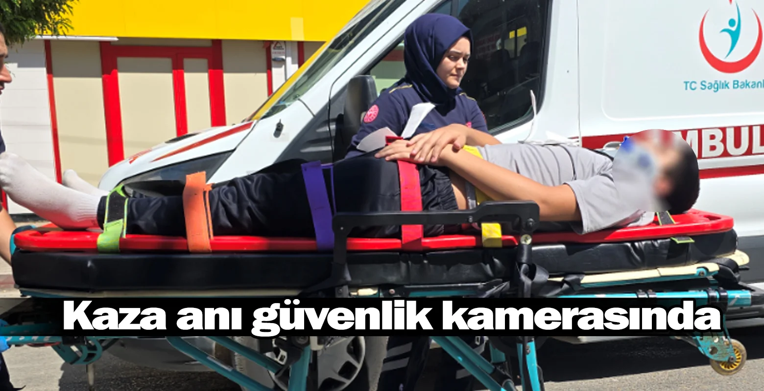 Kaza anı güvenlik kamerasında