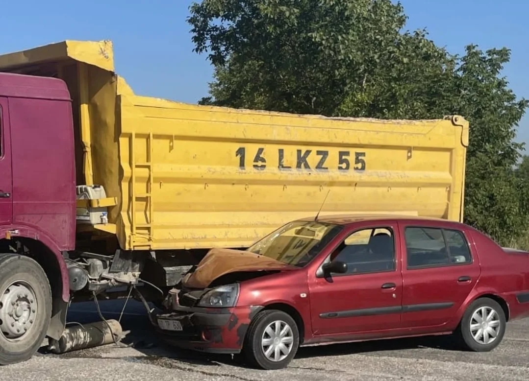Yeniceköy'de korkutan kaza!