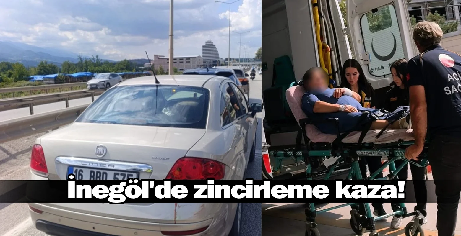 İnegöl'de zincirleme kaza!