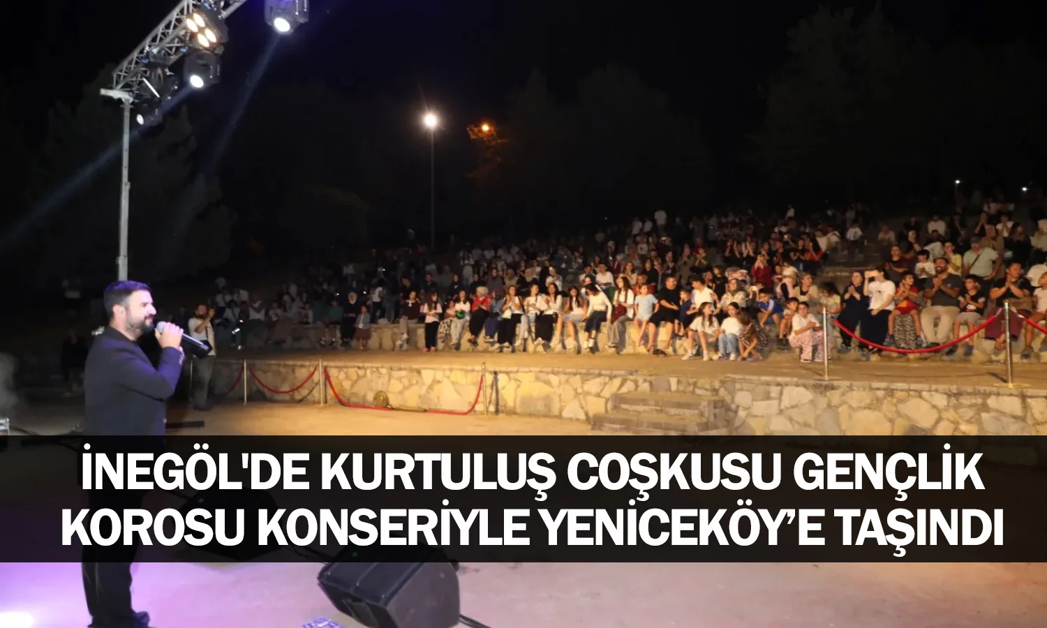 İnegöl'de kurtuluş coşkusu gençlik korosu konseriyle Yeniceköy’e taşındı