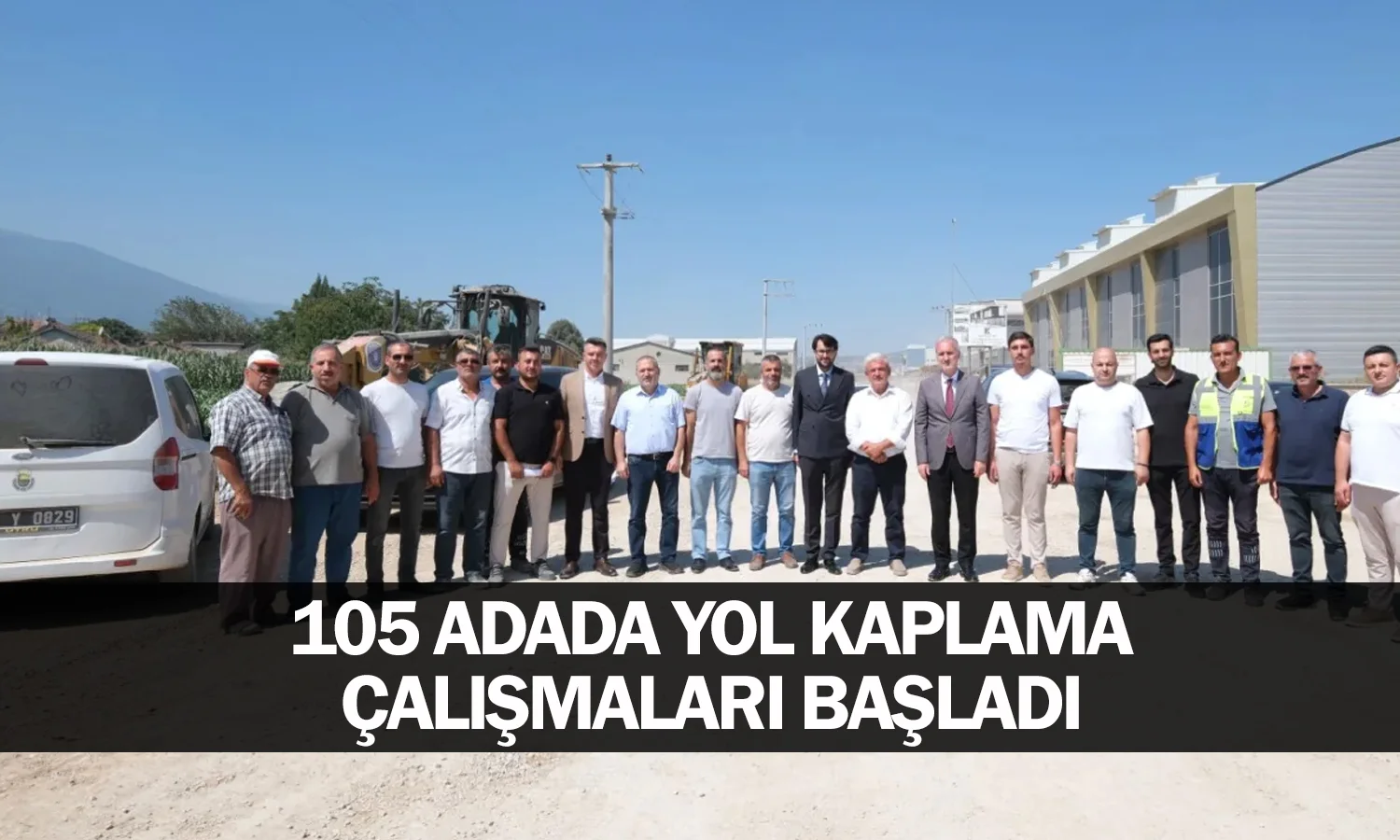 105 Adada Yol Kaplama Çalışmaları Başladı