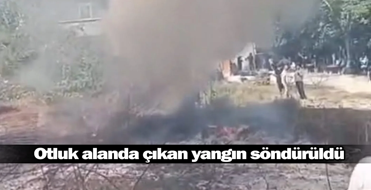 İnegöl'de otluk alanda çıkan yangın söndürüldü