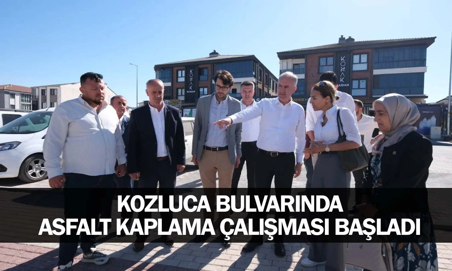 Kozluca Bulvarında Asfalt Kaplama Çalışması Başladı