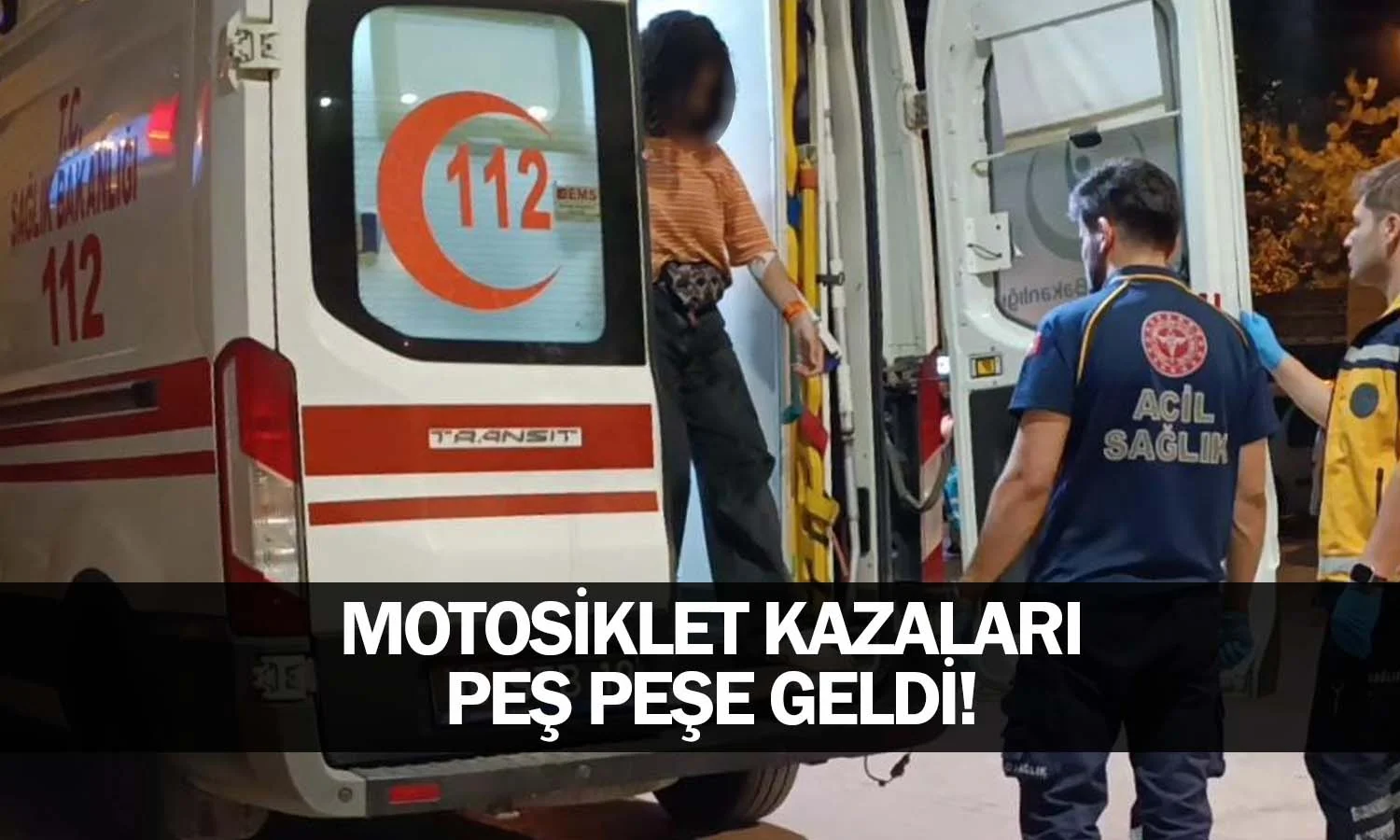 İnegöl'de motosiklet kazaları peş peşe geldi!
