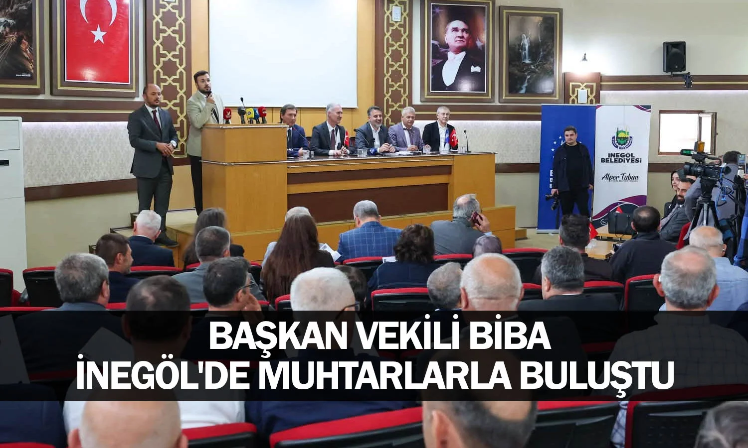 Başkan Vekili Biba İnegöl'de muhtarlarla buluştu