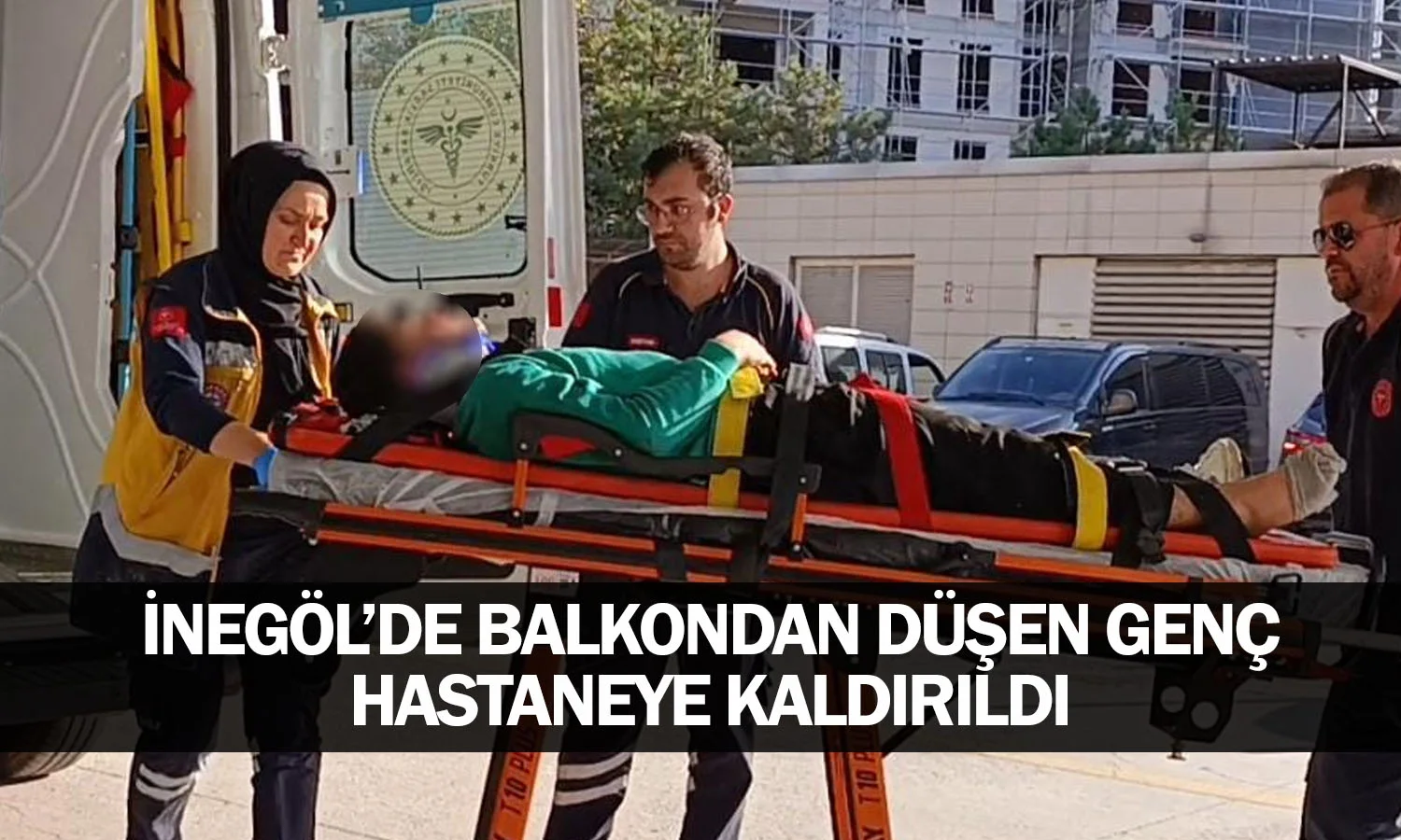 ​İnegöl’de Balkondan Düşen Genç Hastaneye Kaldırıldı