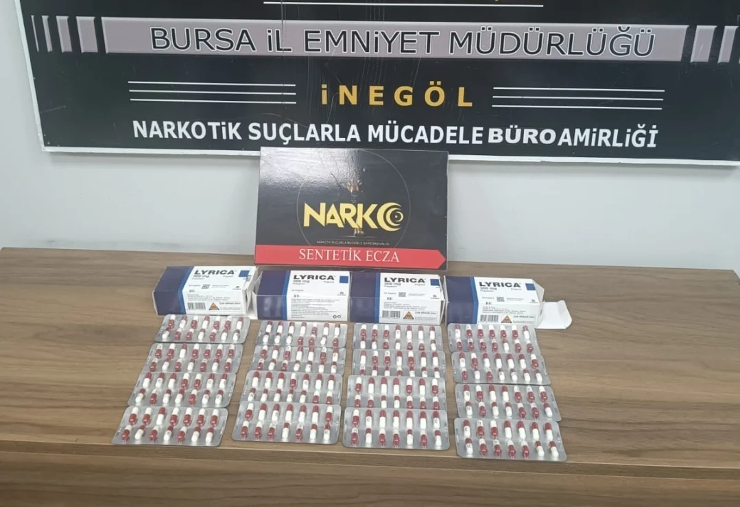 ​İnegöl'de 224 Adet Sentetik Ecza Ele Geçirildi!