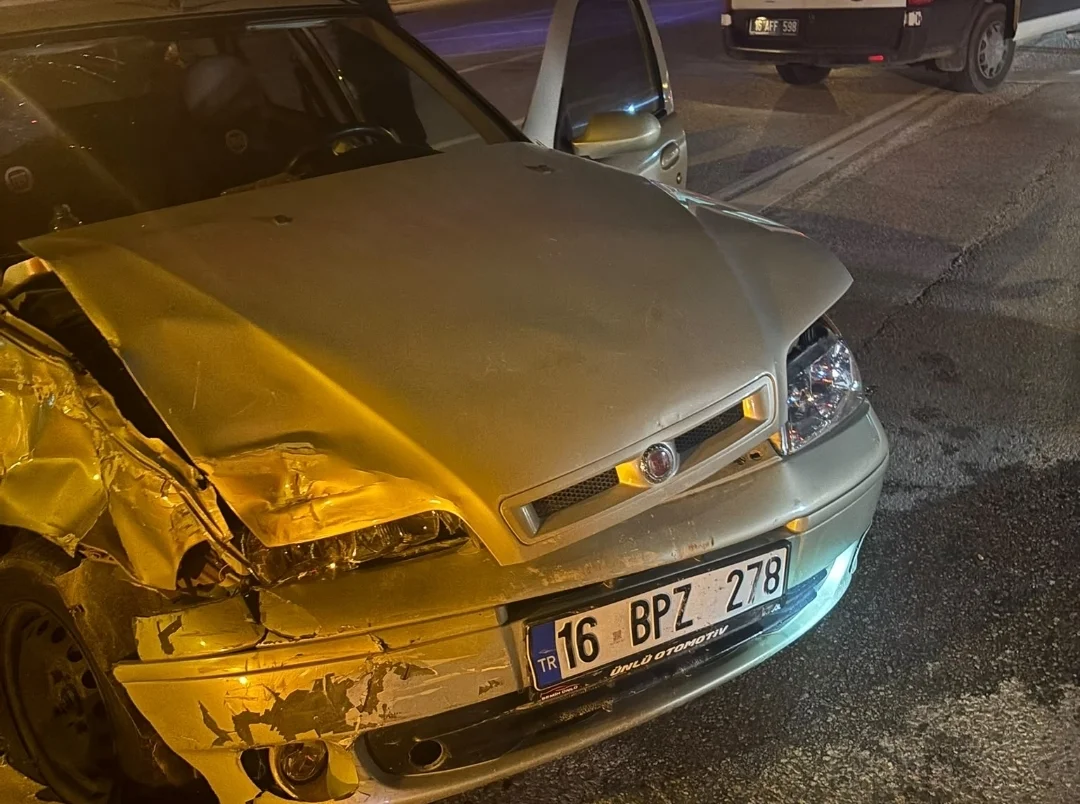 İnegöl'de korkutan kaza!