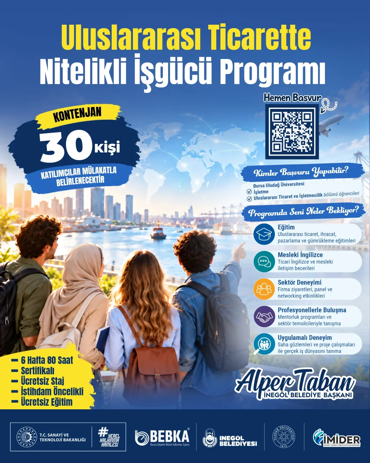 İnegöl’de üniversiteliler için uluslararası ticarette kariyer fırsatı İnegöl’de üniversiteliler için uluslararası ticarette kariyer fırsatı
