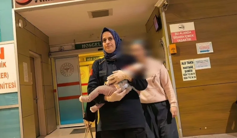 ​İnegöl’de Acı Olay: 2 Aylık Poyraz Bebek Bursa’ya Sevk Edildi
