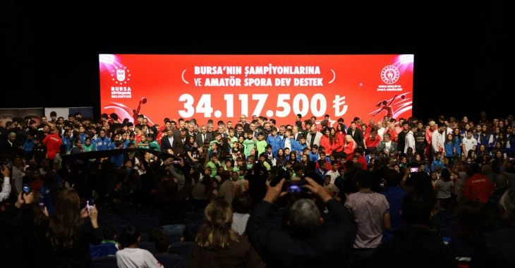 Bursa'nın şampiyonlarına ve amatör spora dev destek