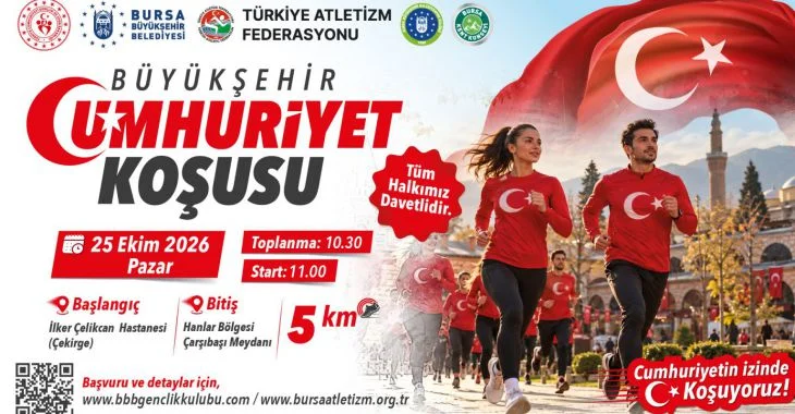 Cumhuriyet coşkusu Büyükşehir koşusuyla yaşanacak