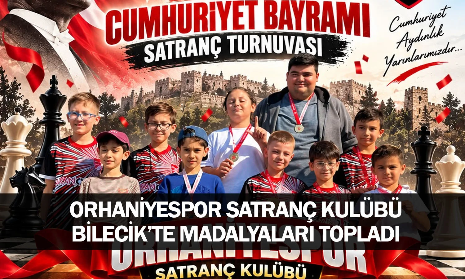 ​Orhaniyespor Satranç Kulübü Bilecik’te Madalyaları Topladı